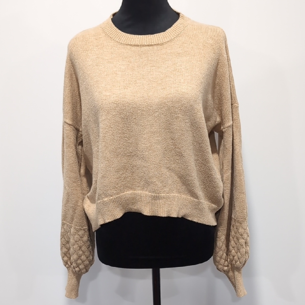 Dreamers Textured Balloon Sleeve Sweater
